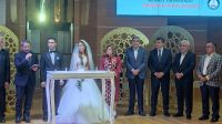 Yasemin ile Mehmet Uğur Doğmaz'ın nikah törenlerine şahitlik ettik.
