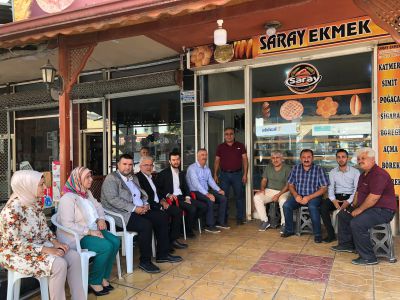 Gaziantep Milletvekilimiz Sayın Müslüm Yüksel ve AK Parti Gaziantep İl Başkan Yardımcımız Sayın Faruk Eruslu ile birlikte esnaf ziyareti.